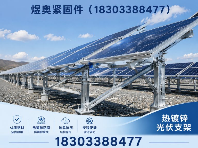 临漳县热镀锌光伏支架展示图